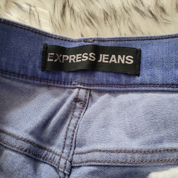Express blue jeans Legging high rise 00R - Picture 4 of 6